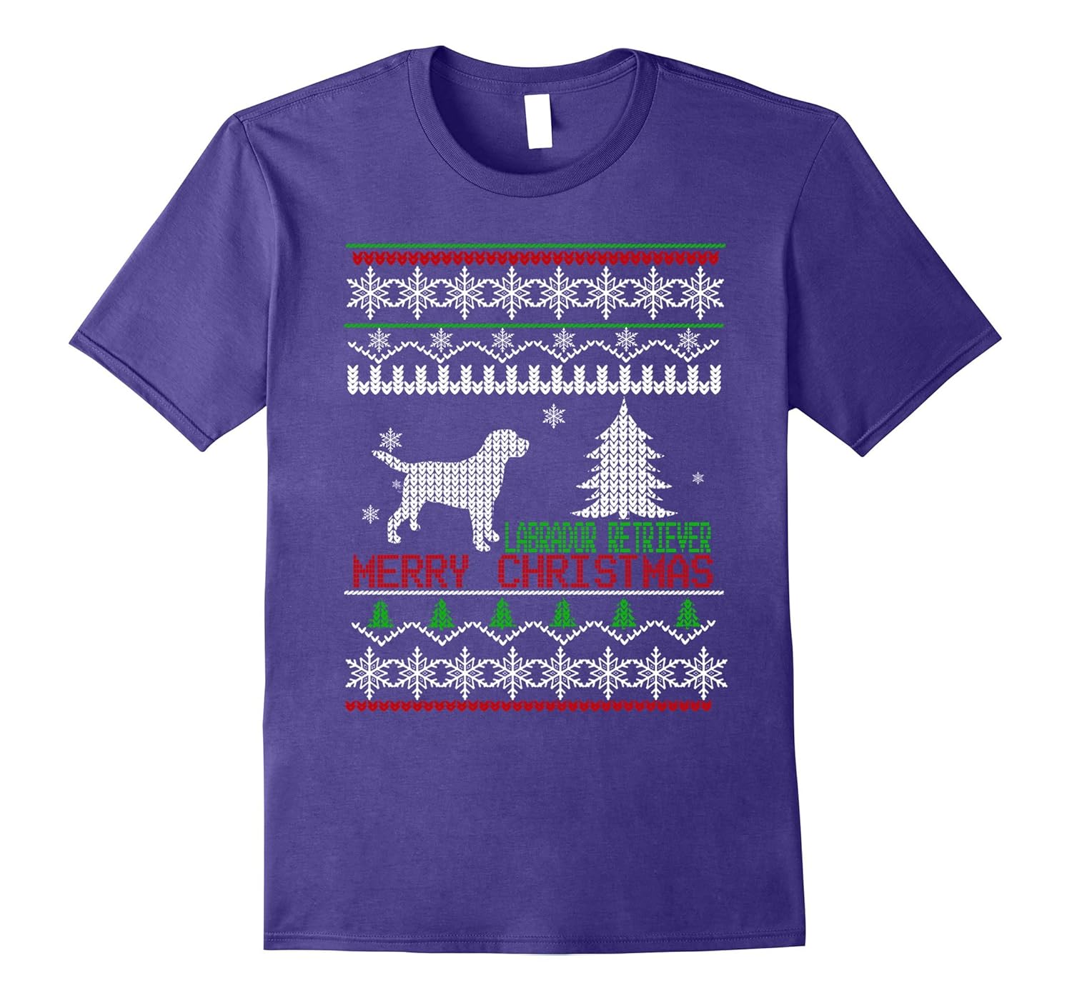 Ugly Christmas Sweater Labrador Retriever Dog Lover Tshirt-ANZ