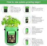 Maylove 10 Gallon Potato Grow Bags - 3 Pack Aeration Fabric Pots view 5