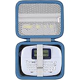 Baval Label Printer Case Compatible with Brother PT-M95 P-Touch Monochrome Label Maker and Label Tapes(Gray Case,Blue Zipper)