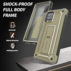 URBANITE Case for Samsung Galaxy A12 with Built-in