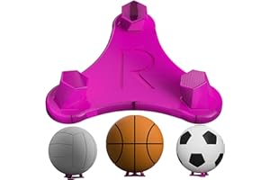 Radiant Displays Big Ball Display Stand – Pink – Premium Holder for Basketballs, Soccer Balls & Volleyballs – Made in USA – Showcase Autographed, Signed & Collectible Sports Balls – Trophy & Display Cases
