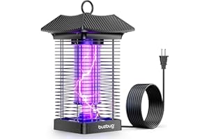 Buzbug LED Bug Zapper Indoor Outdoor, LED Bulbs Up to 50,000 Hours, 6.5ft Power Cord, High-Voltage, Sustainable Less Power, Mosquito Zapper, Fly Trap Mosquito Trap, Fly Killer Fly Zapper -MO005B