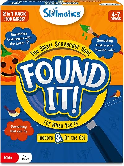 Skillmatics Found It Indoor & Travel Scavenger Hunt Card Game