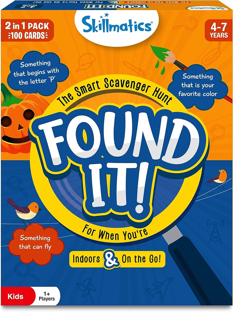 Skillmatics Found It Indoor & Travel Scavenger Hunt Card Game