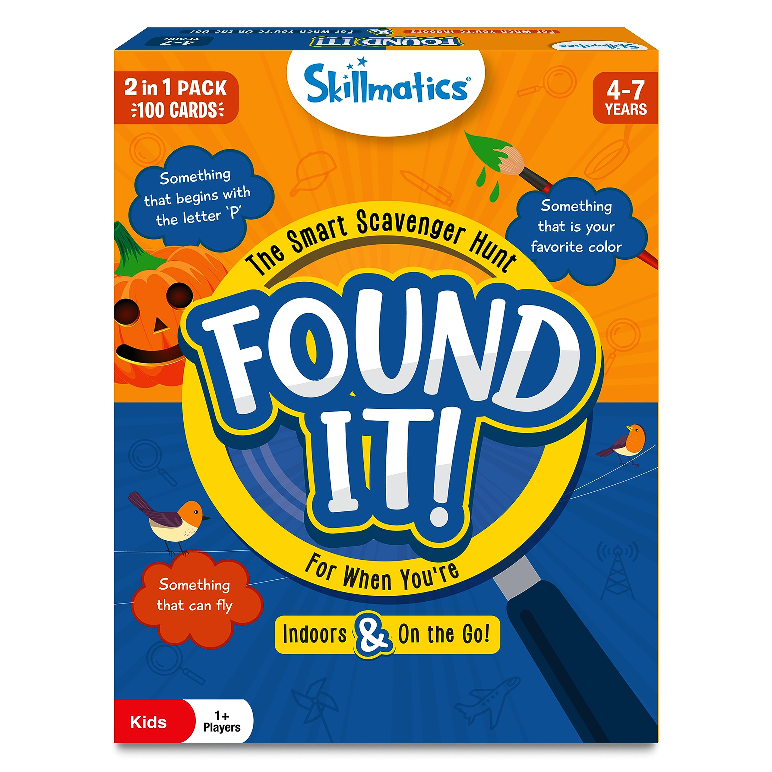 Skillmatics Indoor & Travel Scavenger Hunt Card Game - Found It, Learning Toys, Educational, Gifts for Kids, Boys, Girls and Families, For Ages 4, 5, 6, 7, Perfect for Home, School, Playdates