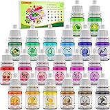 20 Color Bath Bomb Soap Dye - Liquid Food Grade Soap Coloring for DIY Soap Making, Slime Supplies, Handmade Bath Bombs - Vibr