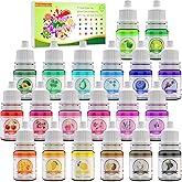 20 Color Bath Bomb Soap Dye - Liquid Food Grade Soap Coloring for DIY Soap Making, Slime Supplies, Handmade Bath Bombs - Vibr