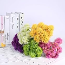 CATTREE Artificial Dandelion Flowers 5 Color x 2pcs