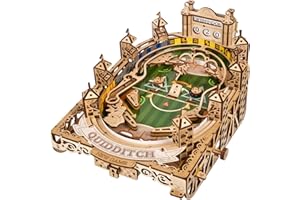 UGEARS Harry Potter Quidditch Pinball Machine - 3D Wooden Puzzles for Adults to Build, Mechanical Wooden Model Kits, Wood Brain Teaser Puzzles, Harry Potter 3D Puzzle Pinball Game for Christmas