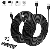 Basesailor USB C Power Extension Cable 20FT/2Pack,Extra Long USB A to USB C Charging Cord 2.0 for Blink Outdoor 4,TP-Link Tap
