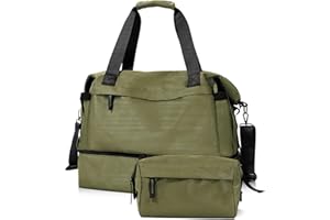 CONTAIL 35L Gym Bag for Women,Personal Item Weekender Bag with Shoes Compartment, Wet Pocket and Separate Toiletry Bag