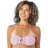 Roxy Womens Bandeau Bikini Top – Strapless Swim Top, Quick-Dry, Removable Pads, UPF 50+