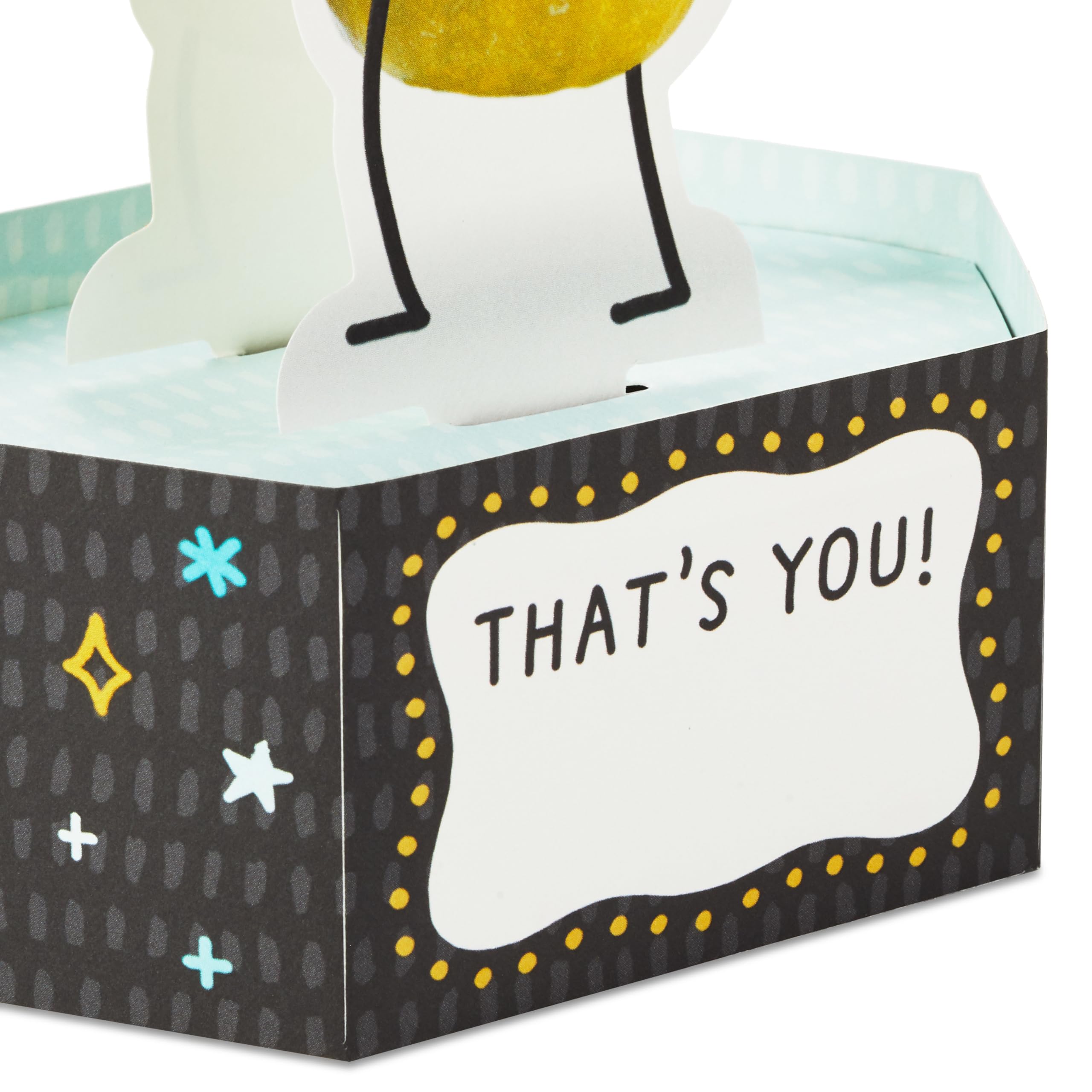 Hallmark Paper Wonder Shoebox Funny Pop Up Card (Big Dill) for Birthdays, Graduation, Congratulations