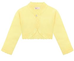 Lilax Little Girls' Knit Long Sleeve Button Closure
