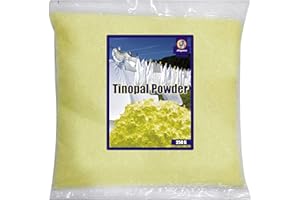 J Organics Tinopal Optical Brightening Agent | Safe and Effective for Whitening Fabrics - 250 grams, Powder