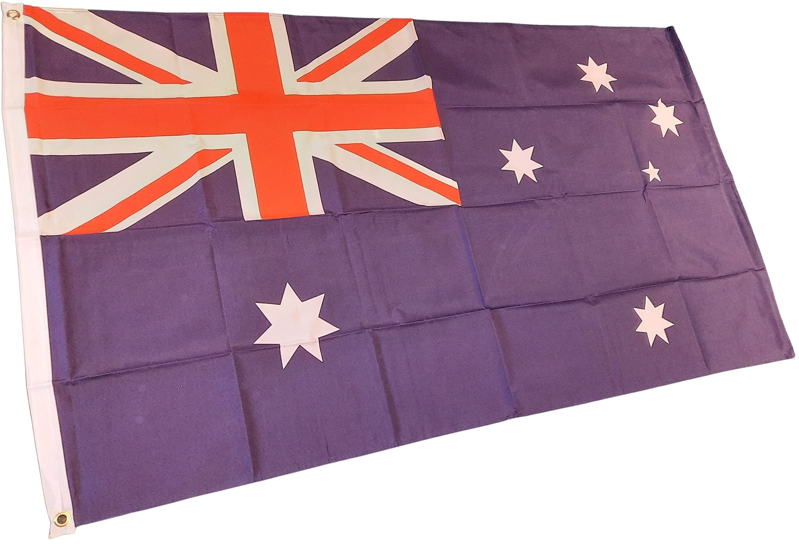 NWFlags Australia Flag 5ft x 3ft 75d Premium Polyester Suitable For Flagpoles | Strong Polyester 5x3 foot material Australian flag with Eyelets