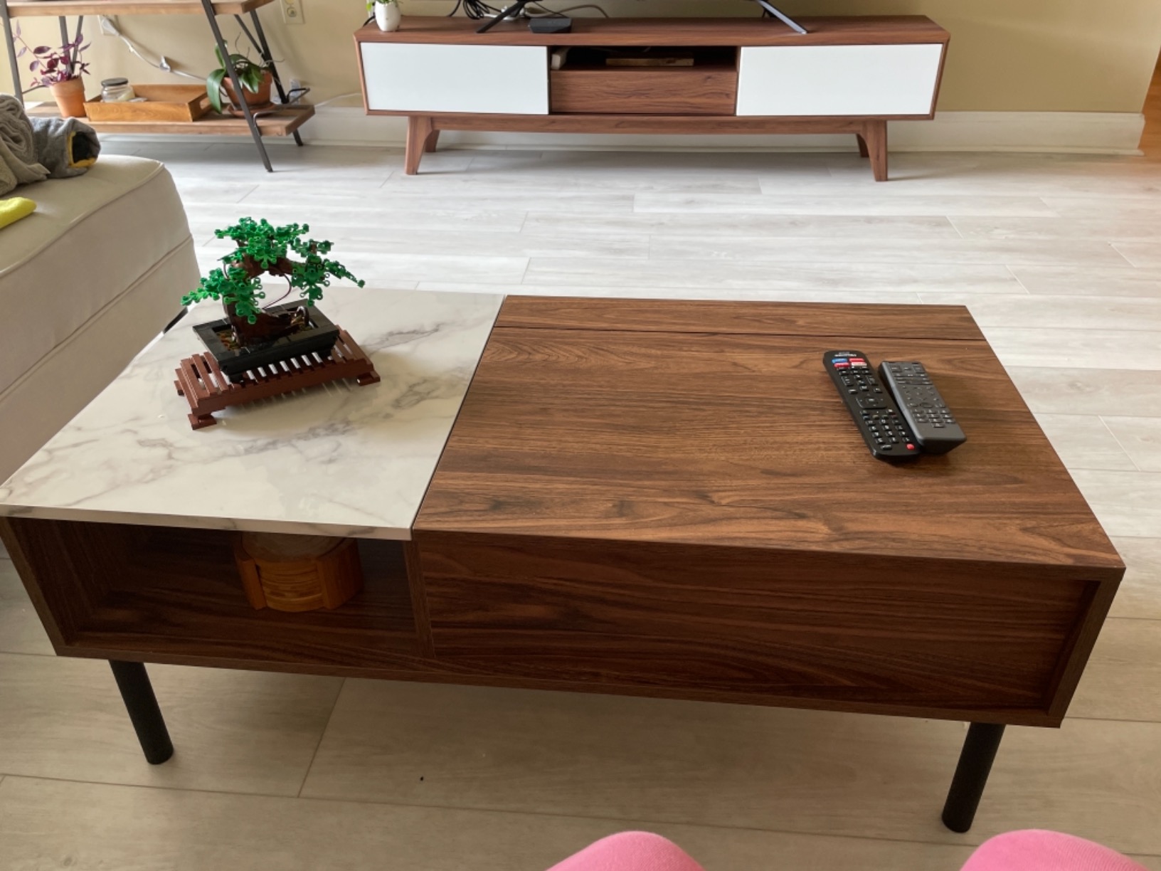 21/mo Finance Harmati Lift Top Coffee Table with Storage Lift up