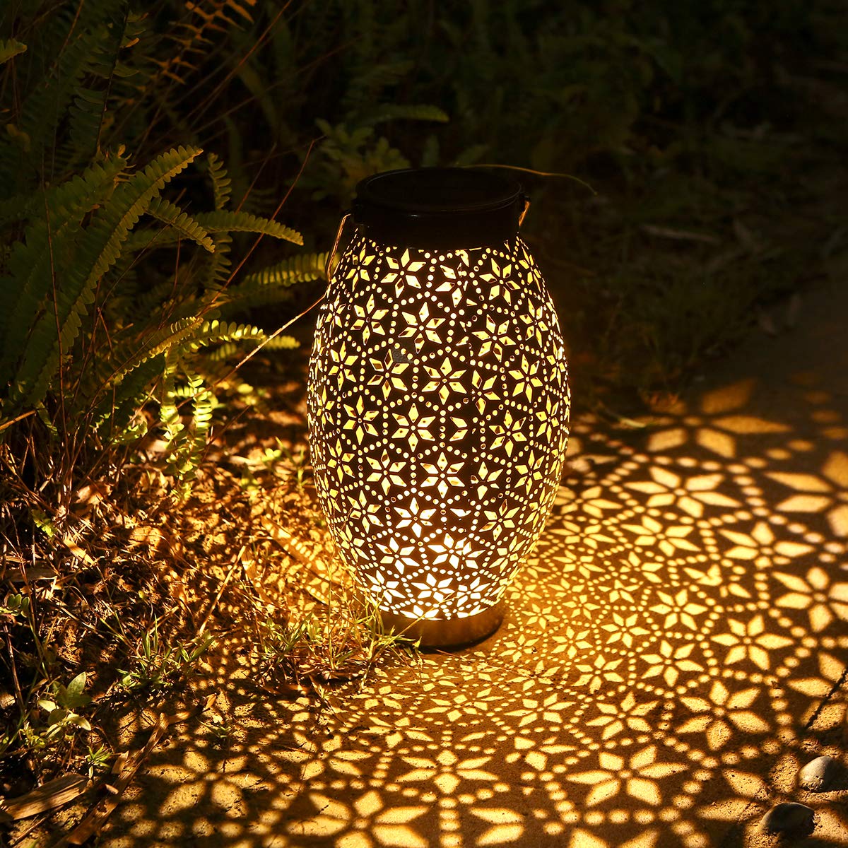 Görvitor Solar Lanterns Outdoor, IP65 Waterproof Solar Garden Lanterns Light, LED Decorative Solar Lantern Lights for Patio Balcony Garden Hanging