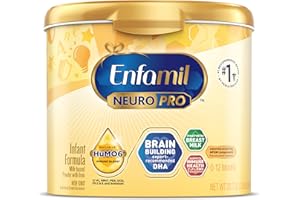 Enfamil NeuroPro Baby Formula, Triple Prebiotic Immune Blend with 2'FL HMO & Expert Recommended Omega-3 DHA, Inspired by Breast Milk, Non-GMO, Reusable Tub, 20.7 Oz (Packaging May Vary)