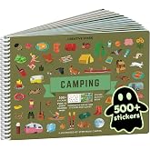 Cupkin Camping Coloring & Sticker Activity Book | 500+ Stickers | Spiral-bound kids craft format with 12 scenes, 12 art pages
