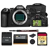Canon EOS R6 Mark III Mirrorless Camera | Full-Frame RF System Body with Advanced AF, High-Speed Performance & 4K Video | for Weddings, Sports & Creators (7084C002) + 64GB Card + Canon 200ES Bag