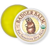 Badger Unscented Hand Balm, Olive Oil &amp; Beeswax, 2 oz Tin | 100% Organic, Fragrance Free, Long Lasting, Sensitive Skin Moisturizer, Fragrance-Free Hand Cream, Sensitive Skin Balm