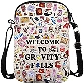KUIYAI Cartoon Merchandise Crossbody Bag Mabel And Dipper Fans Gift Mystery Shack Messange Bag (WelcomeFallsCr)