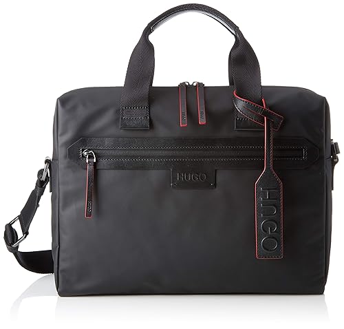 HUGO Herren 50402964 Laptop Tasche, Schwarz (Black) 8x29.5x39 cm