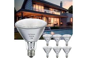 Lachesan Par30 Halogen Flood Light Bulbs,120V 75W Long Neck Bulb,75W Equivalent 2700K Warm White Dimmable High Brightness, Great for Accent Lighting, Tracking Light, Recessed Light Bulb