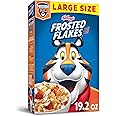 Frosted Flakes Breakfast Cereal, 8 Vitamins and Minerals, Kids Snacks, Large Size, Original, 19.2oz Box (1 Box)