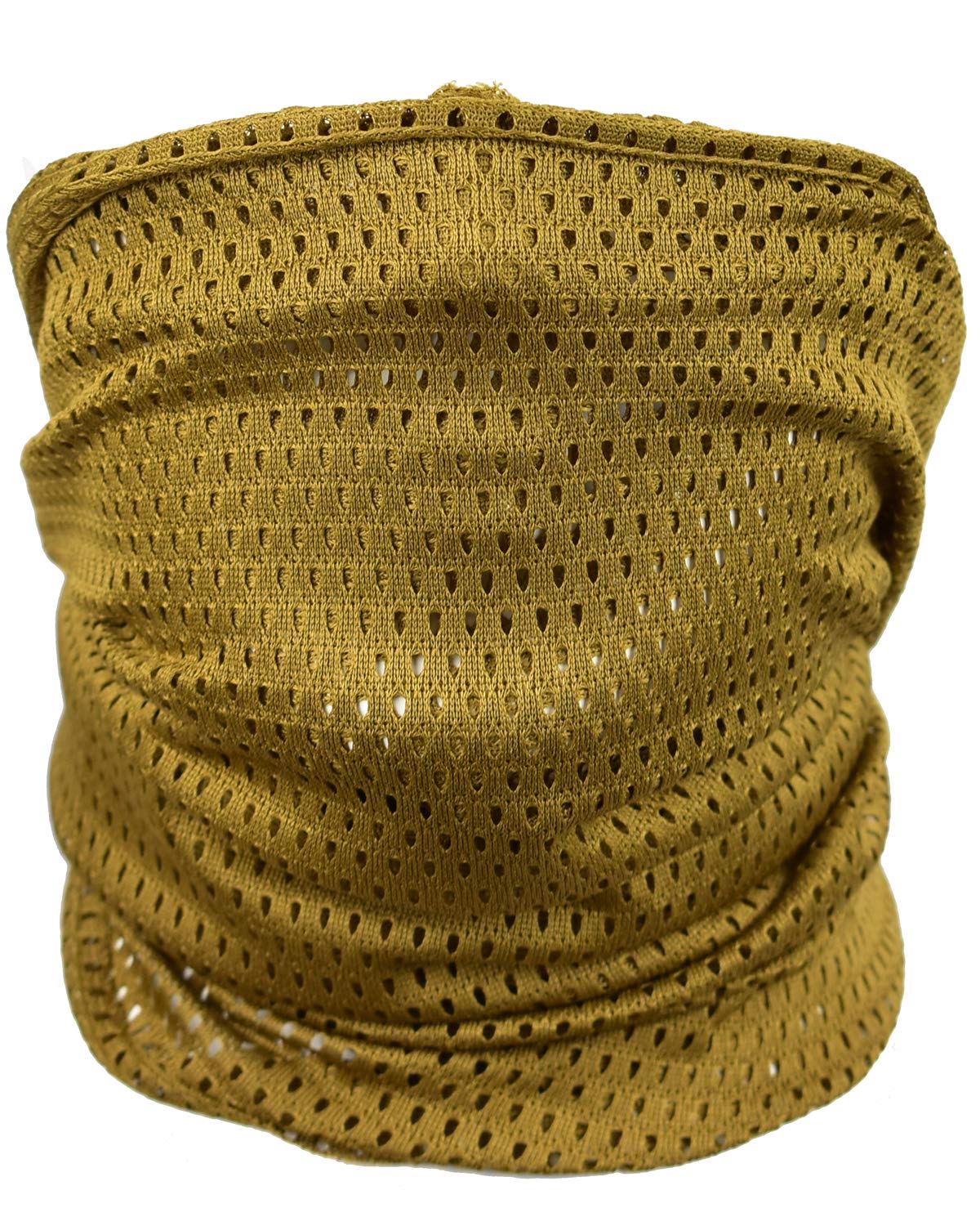 QMFIVE Tactical Camouflage Scarf, Men and Women Multi-purpose Military Headband Style Head Wrap Face Mesh Neckerchief for Combat,Hunting,Climbing,Hiking,Cycling Outdoor activity (A-TAN)