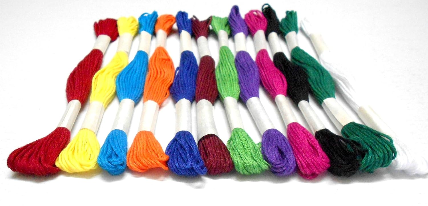 DIY Threads for Jewellery and Other Crafts Combo of 12 Beautiful