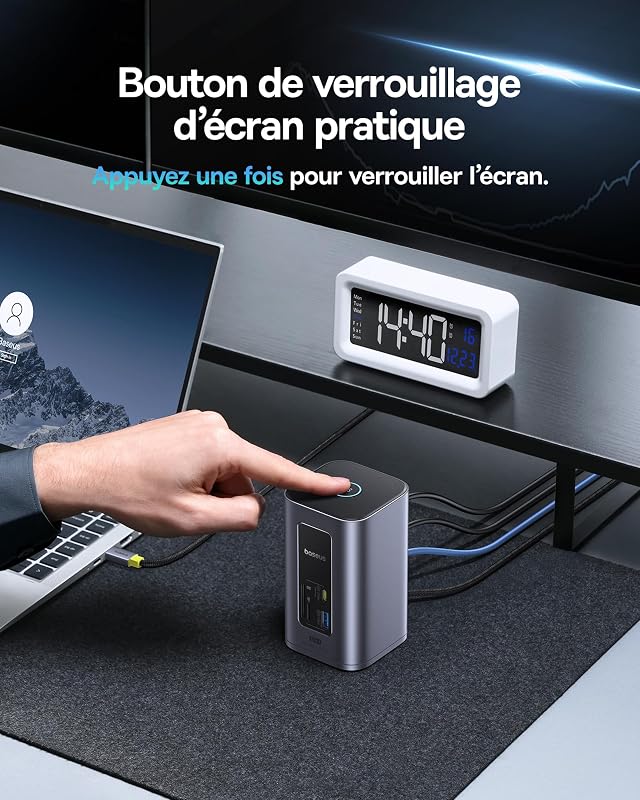 Nomos Air 12 en 1 Docking Station 2 Moniteurs pour Windows