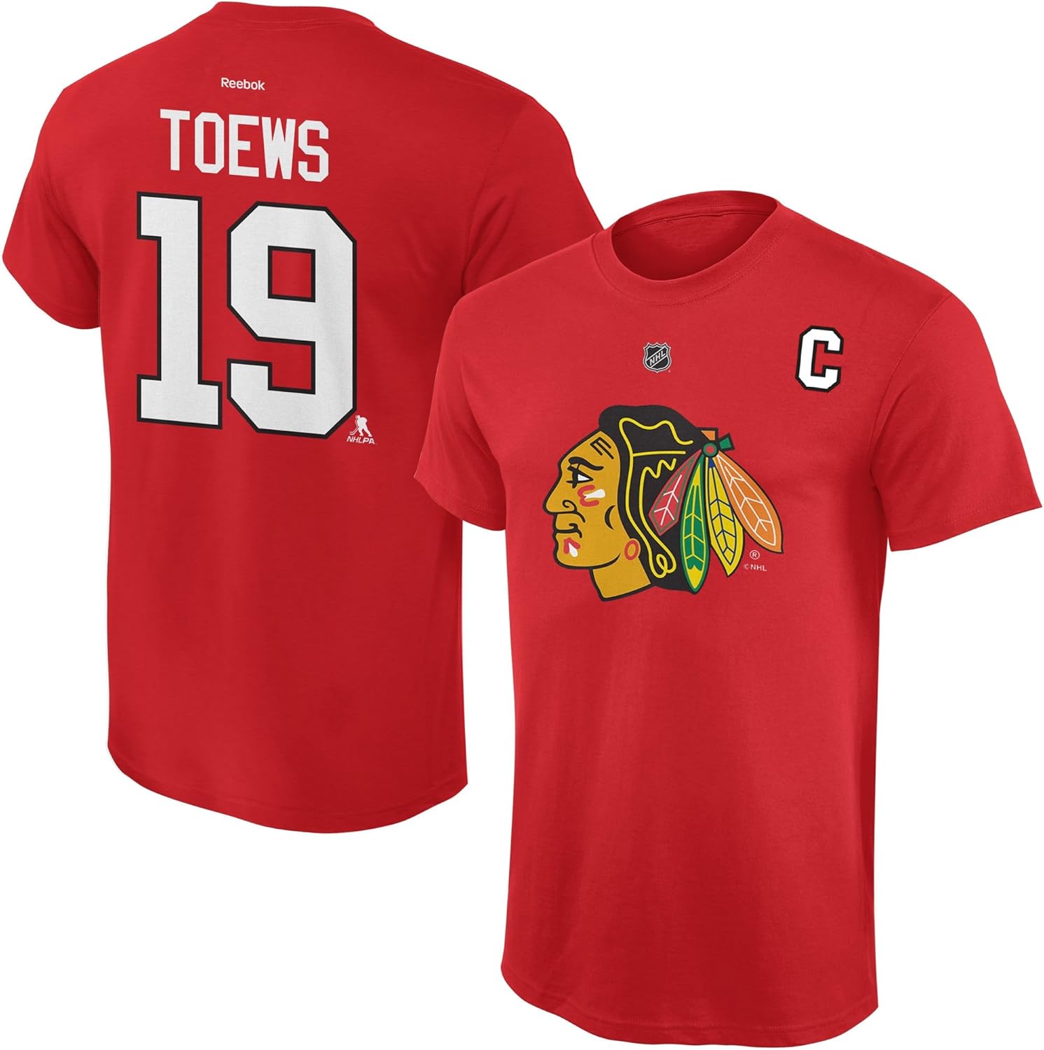 Outerstuff NHL Youth Performance Team Color Player Name and Number T-Shirt : Clothing