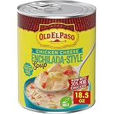 Old El Paso Chicken Cheese Enchilada-Style Soup, Canned, 18.5 oz | Gluten Free, No Artificial Flavors or Colors, Chicken Broth with Cooked Chicken, Tomatoes &amp; Cream Cheese, Ready to Serve