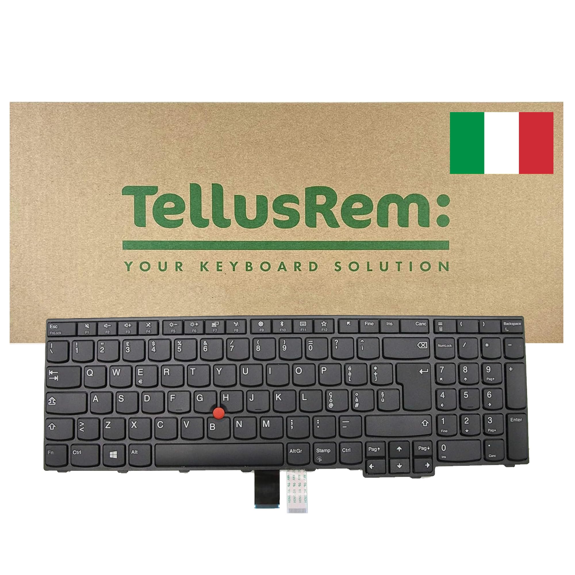 replacement Italian non-backlit keyboard for Lenovo Thinkpad E570 E575 E570C
