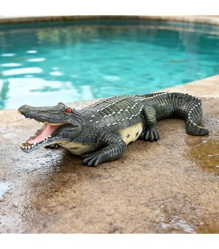 Amazon.com : Toad Hollow Large Standing Gator with Welcome to Our