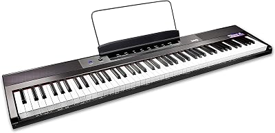 RockJam 88 Key Digital Piano Semi-Weighted Keys Keyboard