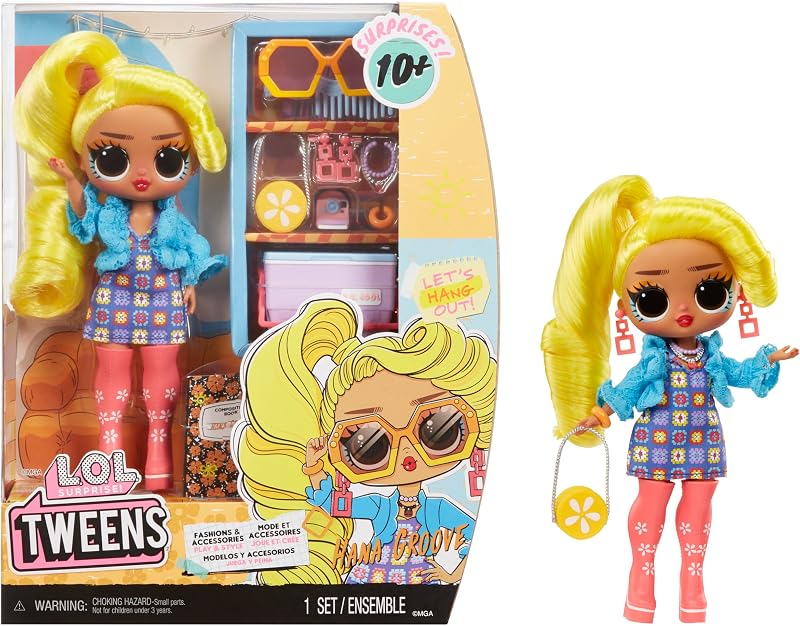 Tweens - Modepuppe Hana Groove - mit über 10 Überraschungen und Fabelhaften Accessoires - Toll für Kinder ab 4 Jahren