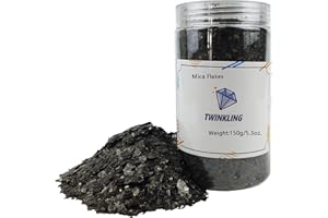 TWINKLING Natural Colored Mica Flakes, Gilding Flake, Mica Flakes Glitter Leaf for DIY Resin Art Crafts, Nail Art, Painting,J