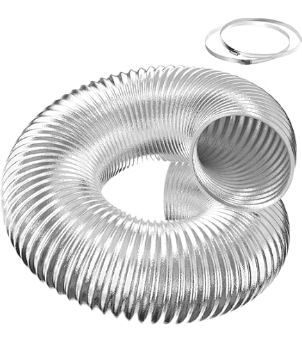 Manguera De Ventilación Para Secadora, Tubo De Aluminio Flexible De 4 Pulgadas Y 10 Pies Con