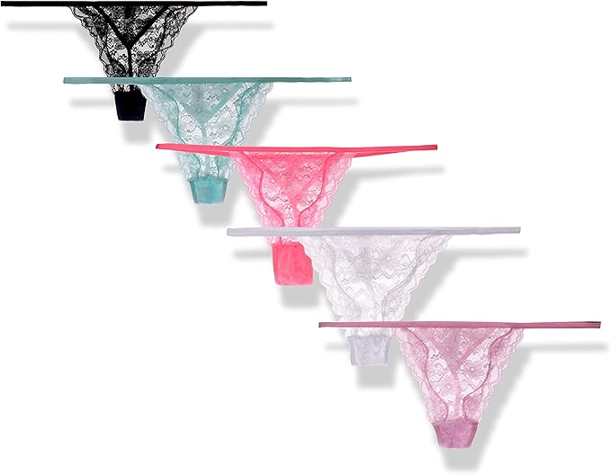 Amazon Com Moxeay Sexy G String Thong Panty Underwear Pack Of 5