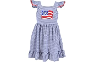 Unique Baby American Flag Girls 4th of July Outfits for Girls Patriotic Dresses