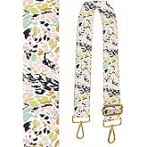 BeauBeast Purse Straps Replacement Crossbody, 2" Wide Shoulder Strap Adjustable, Gold Buckle Canvas Bag Handbag Belts