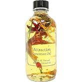 Attraction Intention Oil 100% All Natural 4 oz l Love, Money Drawing Prosperity &amp; Abundance l Wiccan Pagan Magick Manifestation Rituals