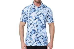 SPORTY BUFF Men's Golf Polo Shirt - Standout Performance Quick-Dry Golf Polo Shirts for Men