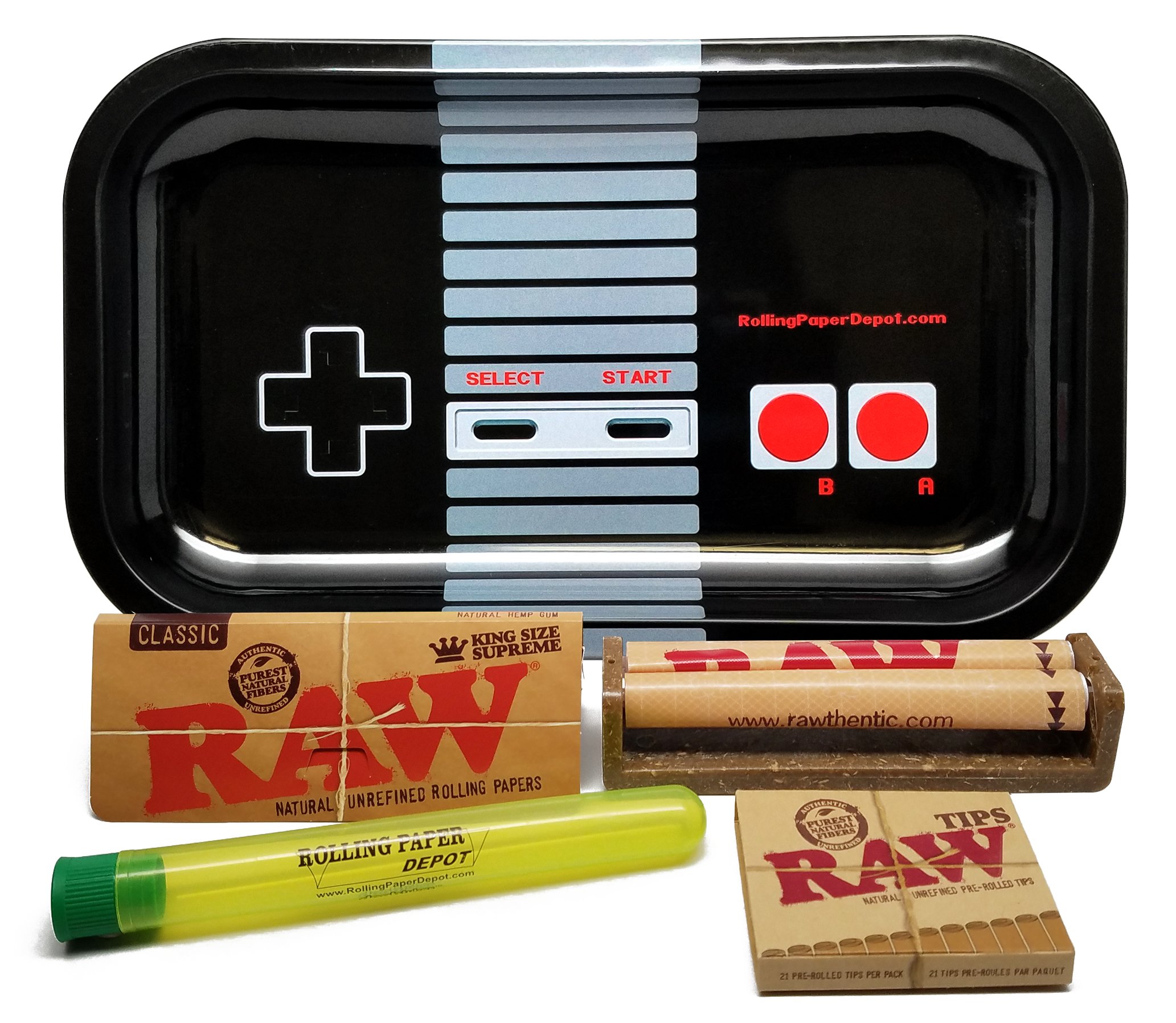 Buy Bundle 5 Items RAW King Size Supreme, 110 Roller and PreRolled