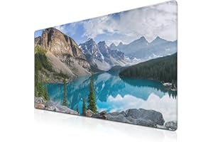 Samgula Gaming Mouse Pad Green Full Mousepad Large Desk Pad Keyboard Mat The Mousepad Non-Slip Rubber Base Waterproof with St