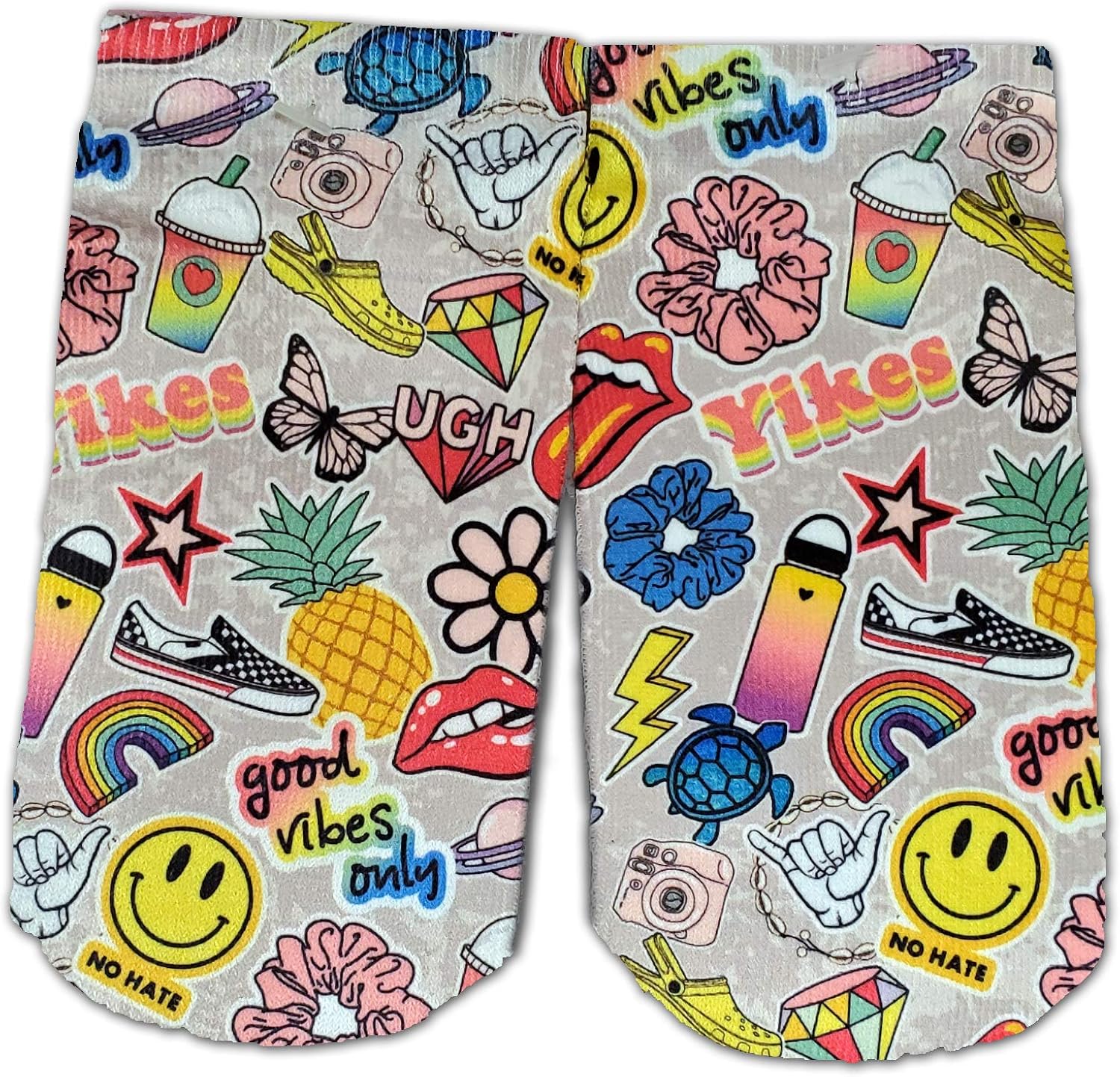 Amazon Com Vsco Girl Ankle Socks Low Profile Visco Socks One