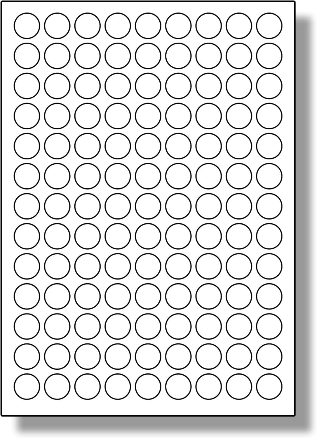 blank circle sticker sheets